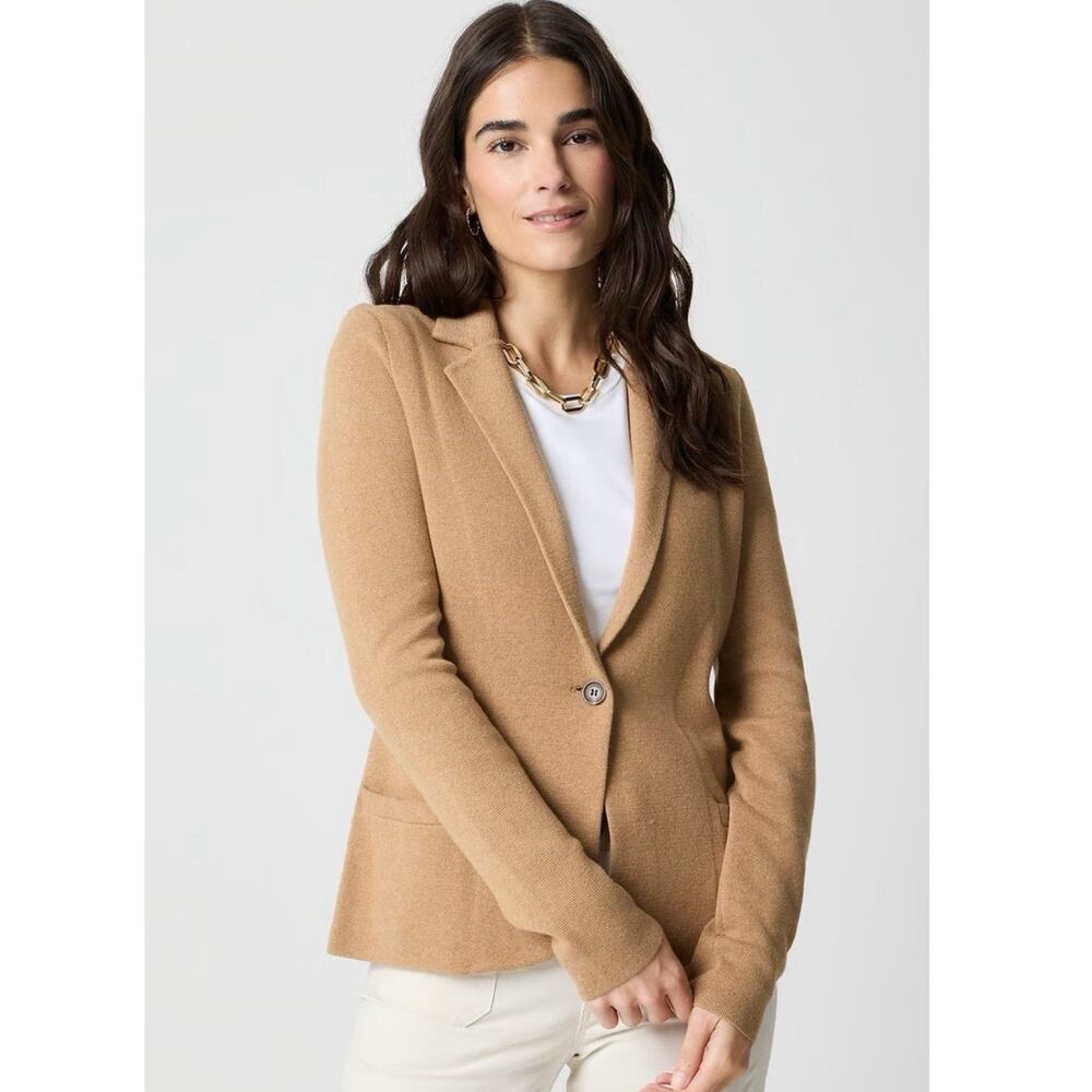 J.Crew Schoolboy Sweater Blazer Tan  Size M